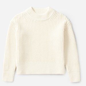 Everlane Wool-Cashmere Waffle Square Crew